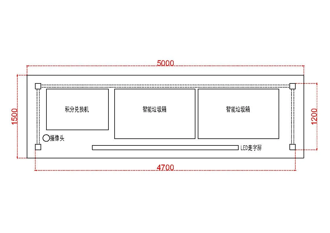 投放站功能布局与尺寸方案(图1) 投放站功能布局与尺寸方案